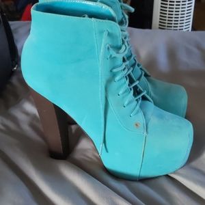 Glaze Turquoise 8.5 Platform Bootie